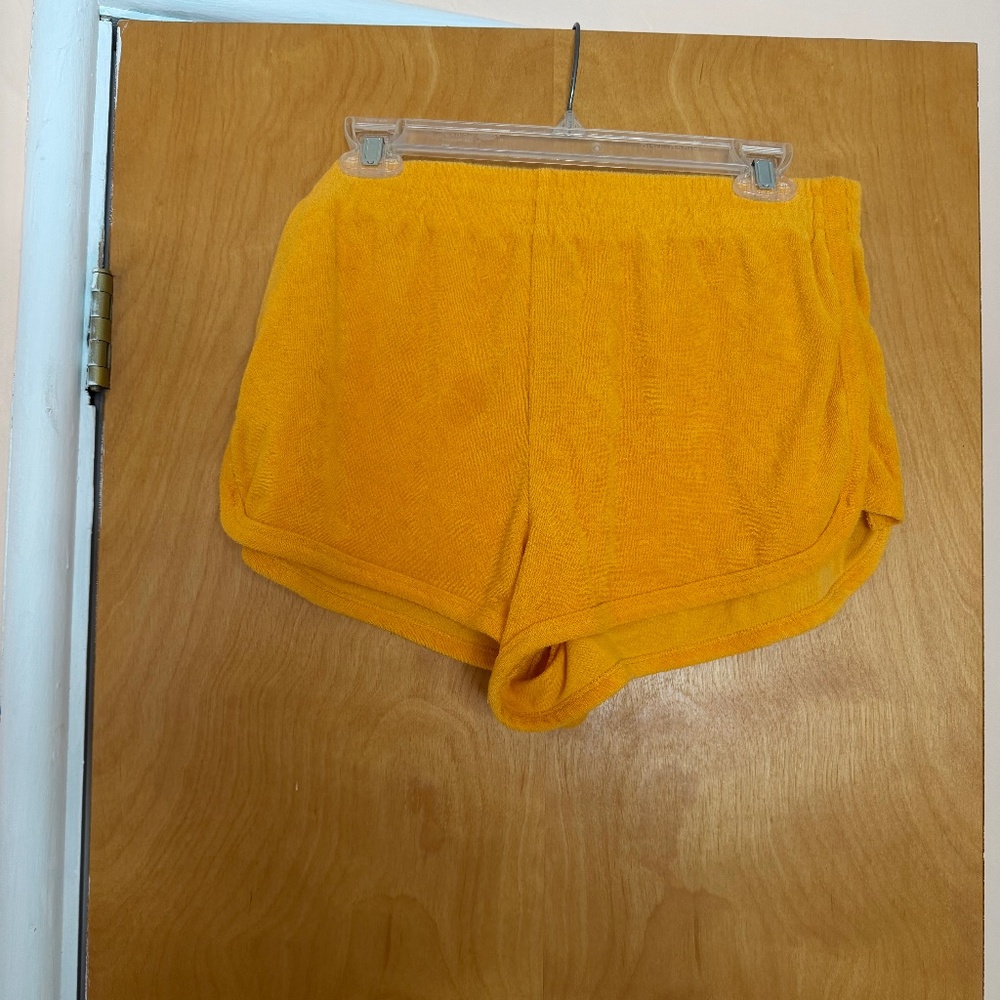 Wild Fable Orange Dolphin Terry Cloth Shorts, Size L & XL
